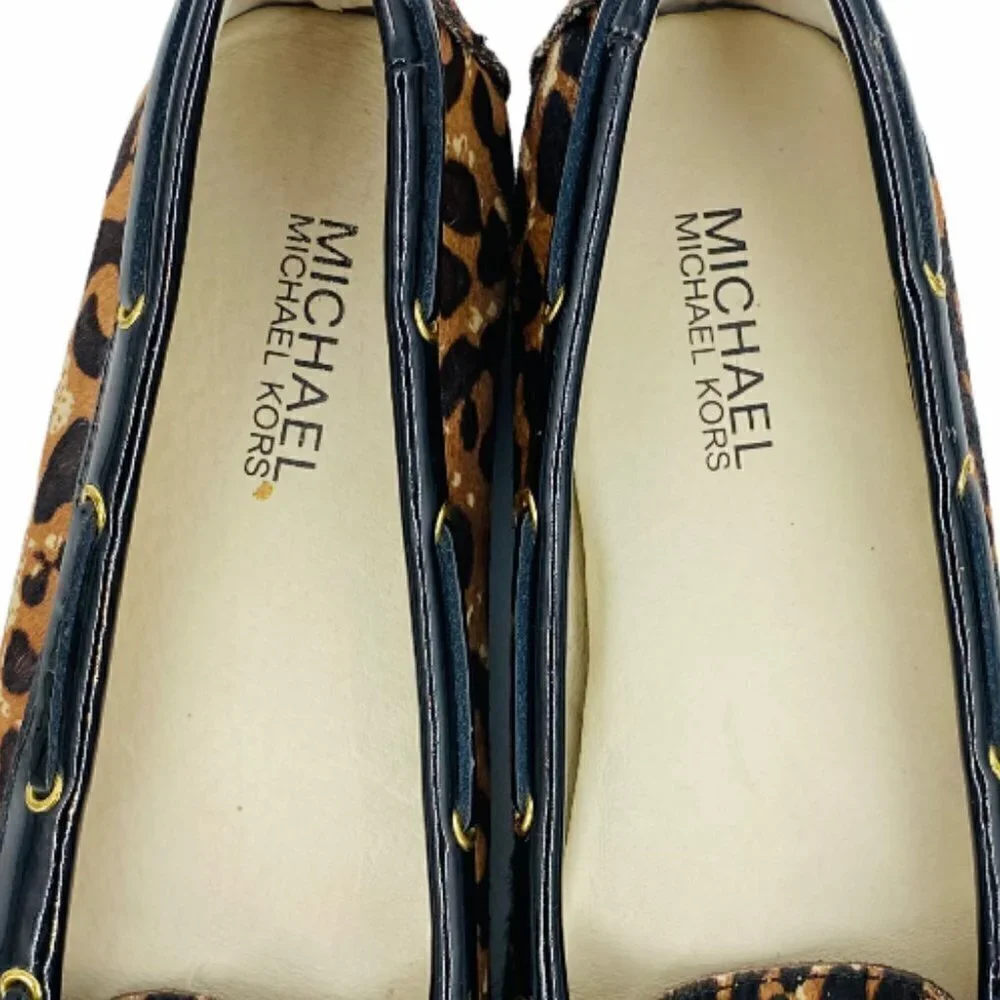 Michael Kors Animal Print Leather Loafers Sz 8.5 - Picture 11 of 12